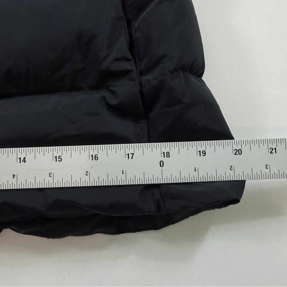 Fabletics Black Hooded Puffer Vest | Athleisure Streetwear Outdoor | Size Small - Picture 11 of 14